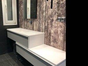 Reforma parcial en parets baño en suite - reformas Granollers