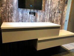 Reforma parcial en parets baño en suite - reformas Granollers