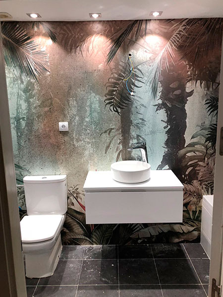 Reforma de cocina y baño con un marcado acento industrial